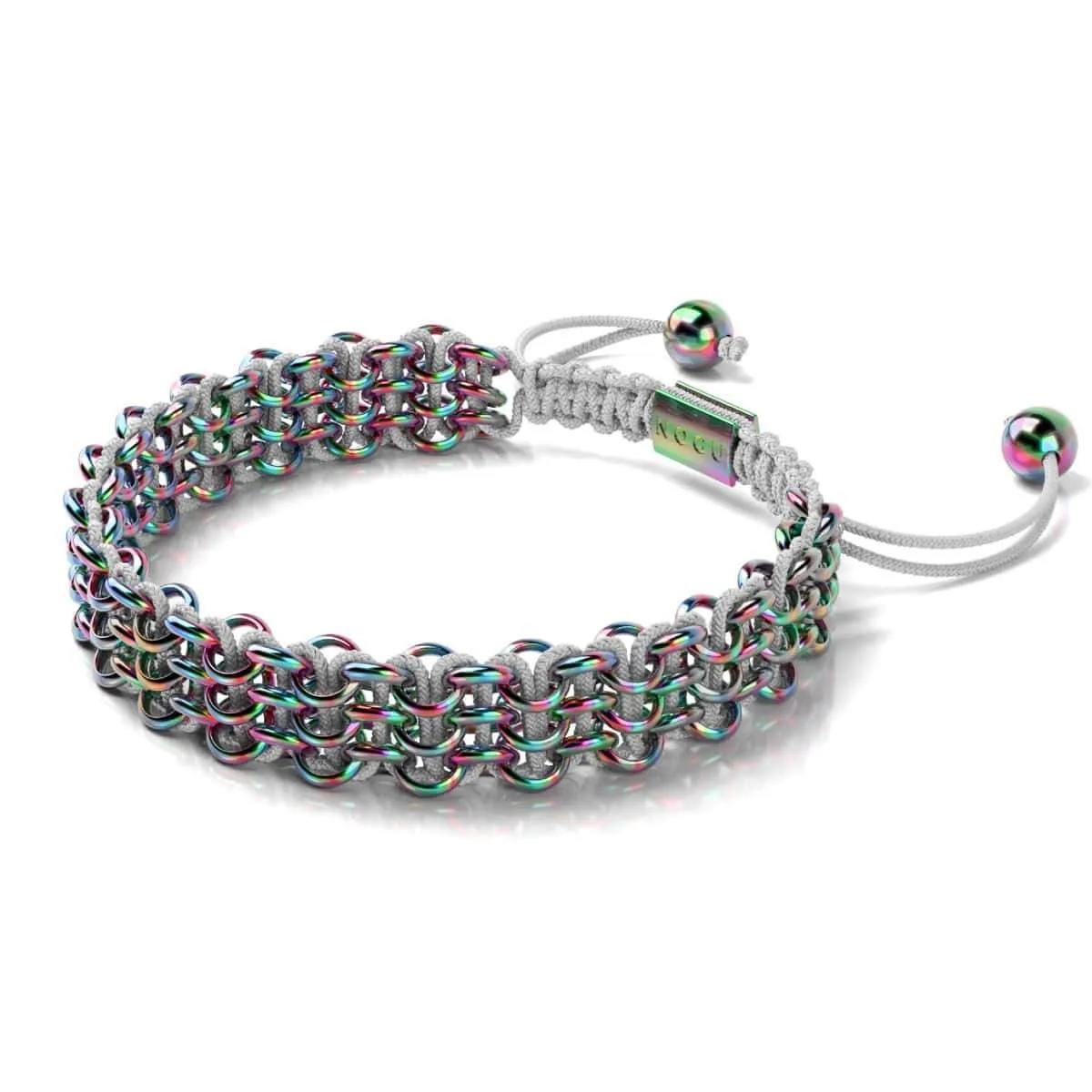 Chameleon Links | Original Kismet Bracelet | White x Unicorn Silver