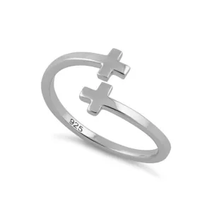 Christian Cross Adjustable Ring