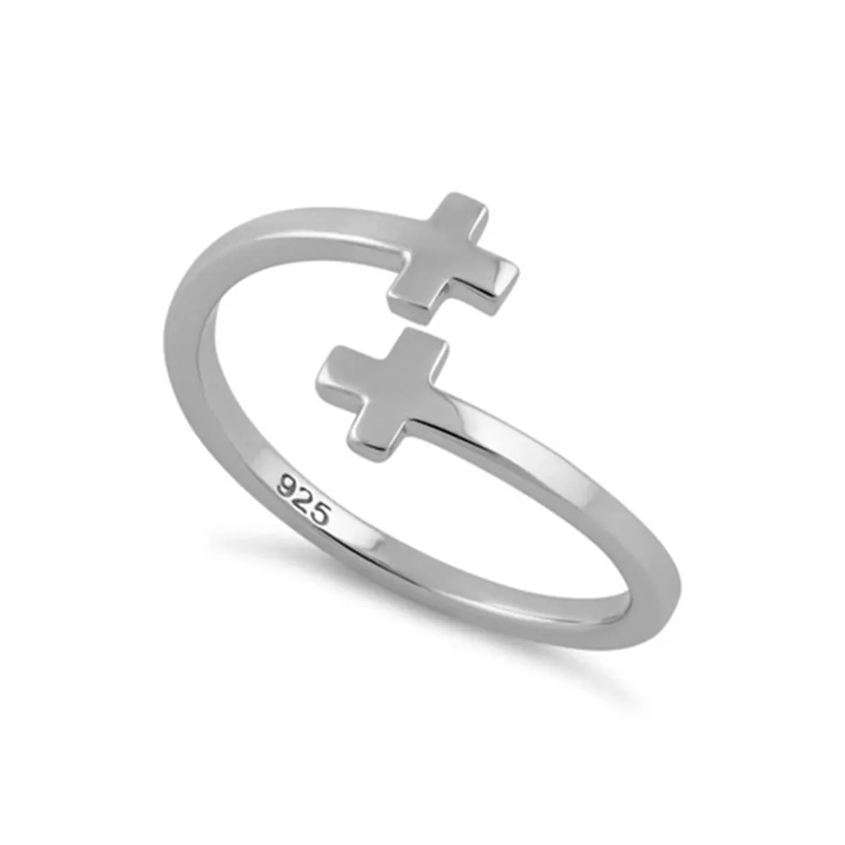 Christian Cross Adjustable Ring