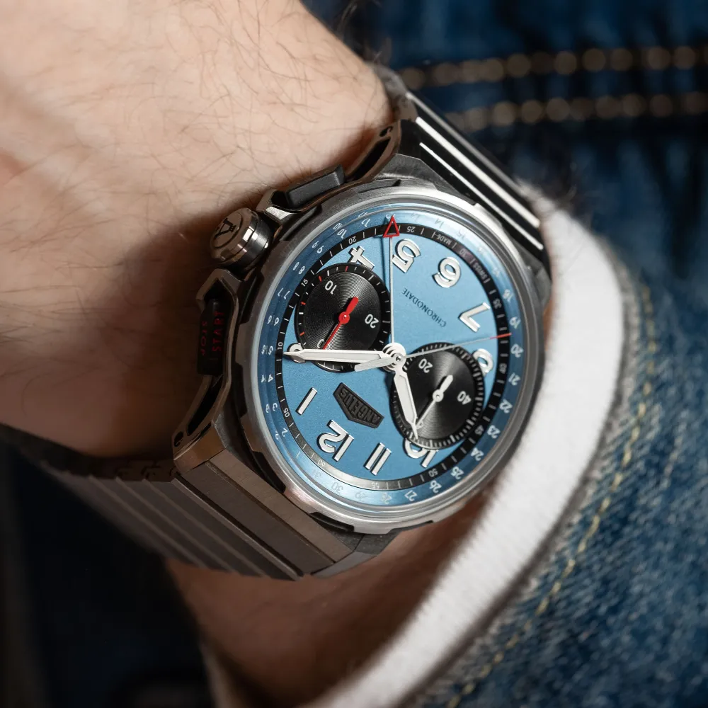 Chronodate Titanium Storm Blue