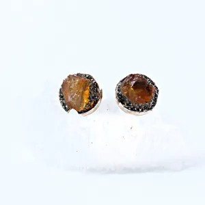 Citrine Stud Earrings