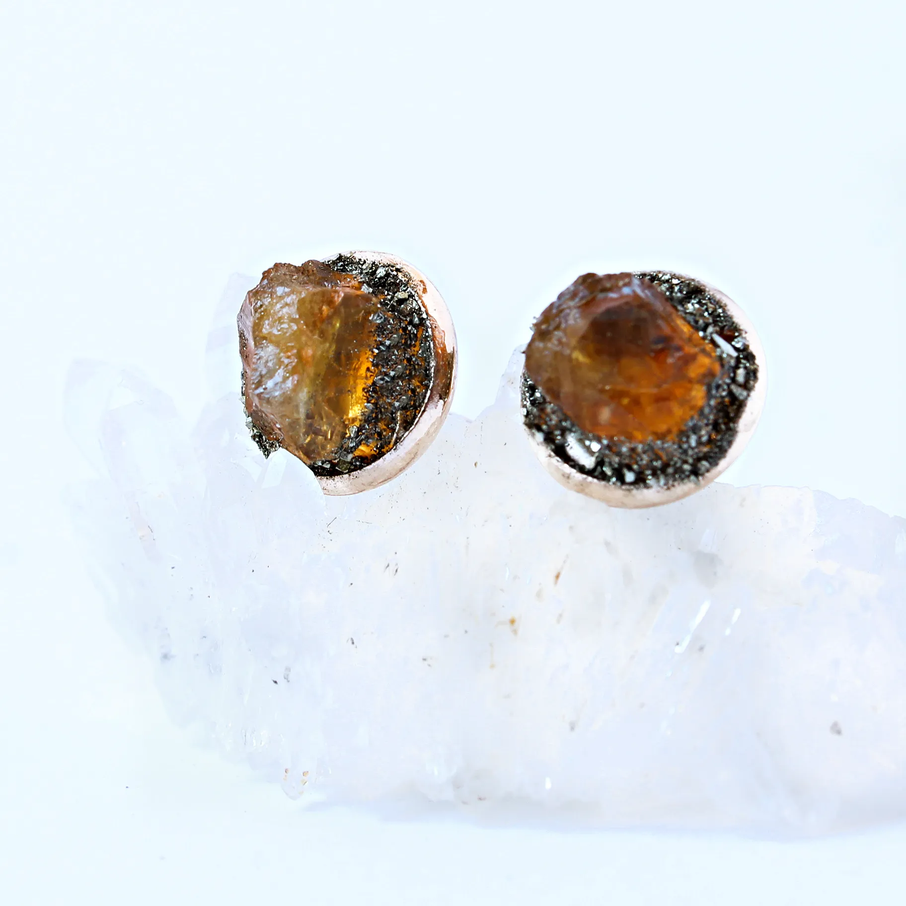 Citrine Stud Earrings