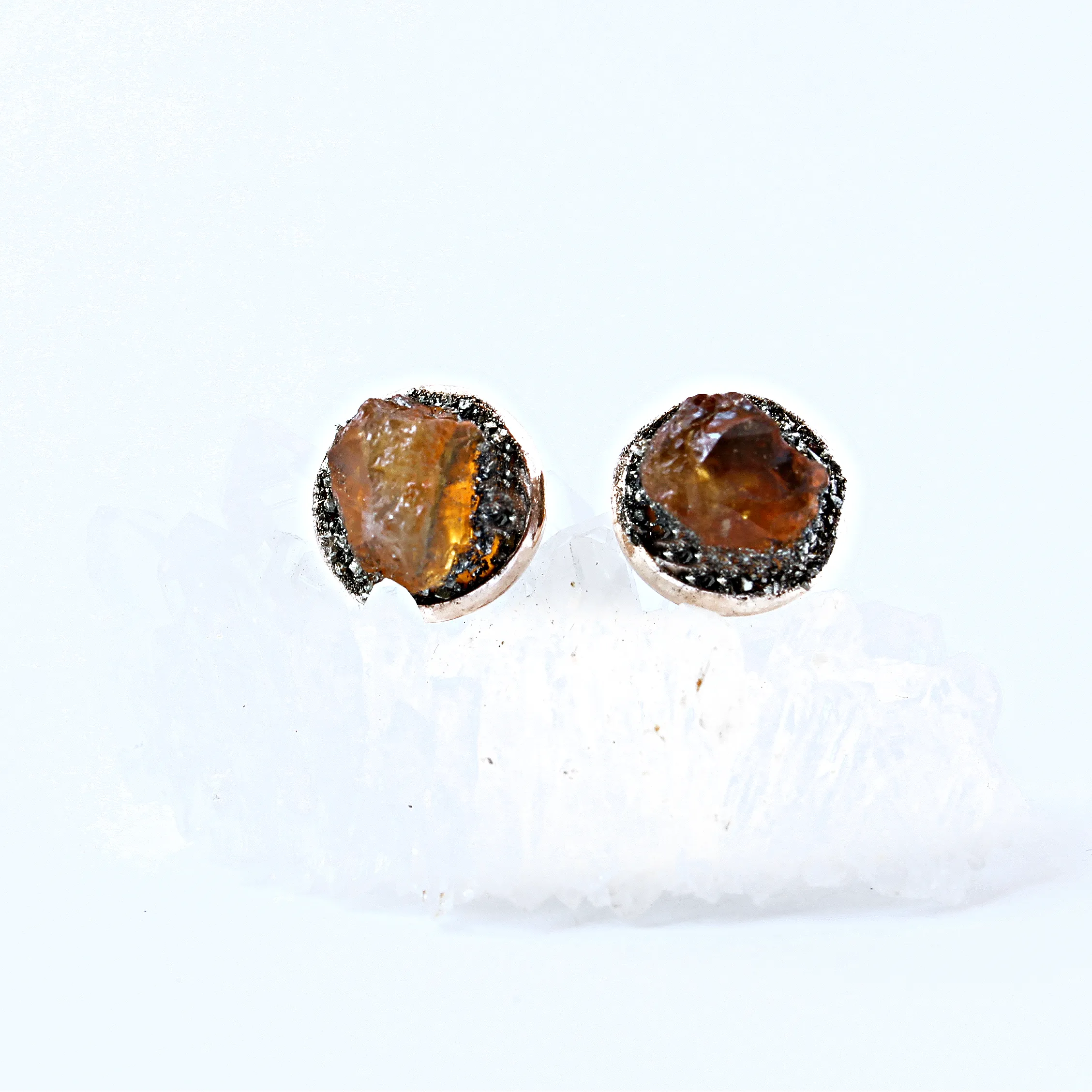 Citrine Stud Earrings