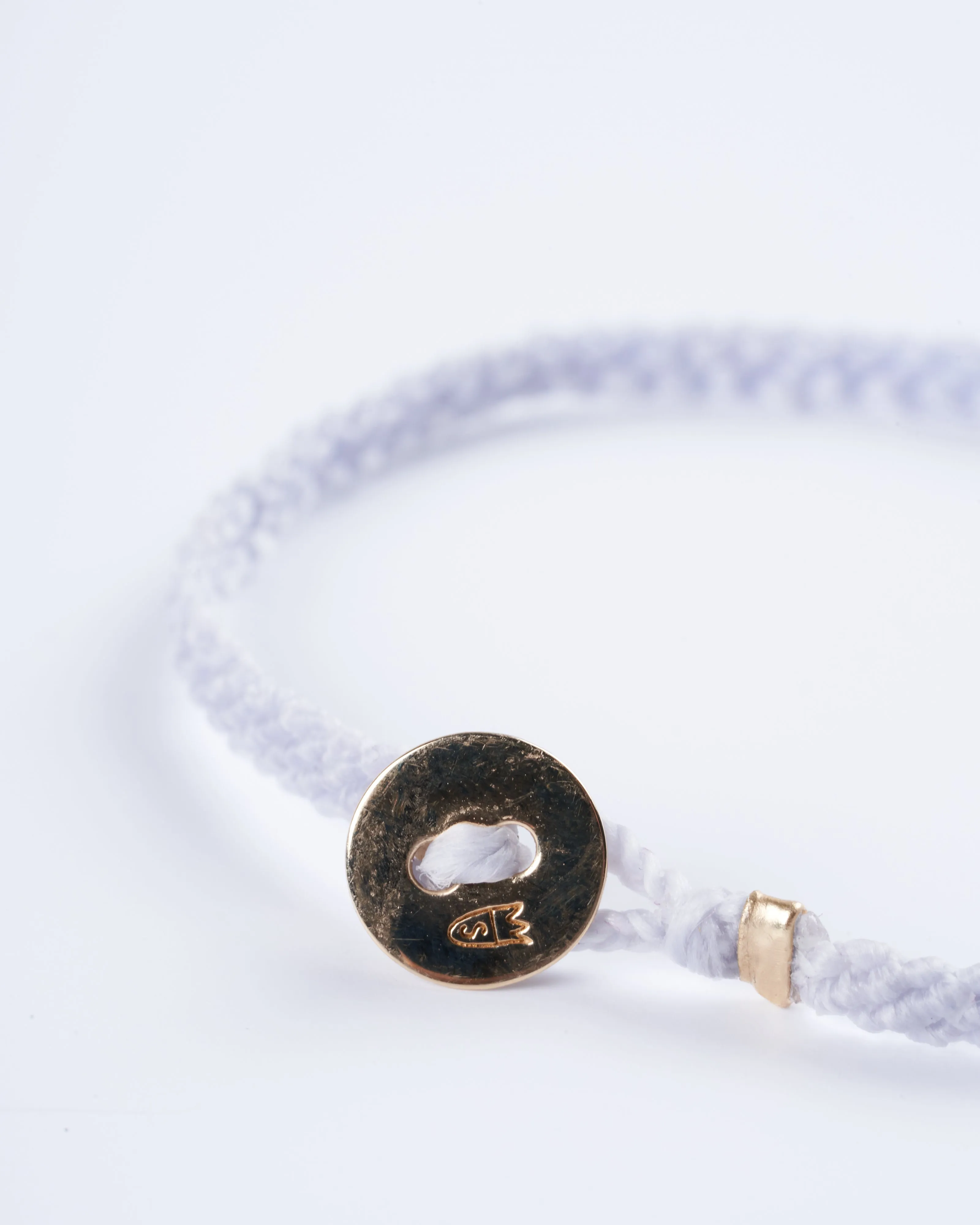classic diamond bracelet in lavender - gold