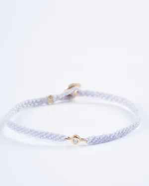 classic diamond bracelet in lavender - gold