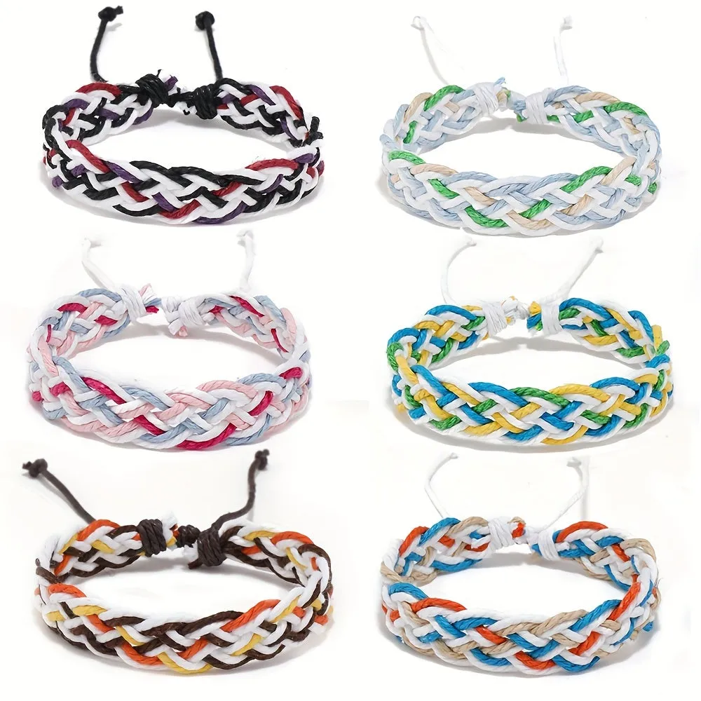 Colorful Minimalist Rope Woven Bracelet