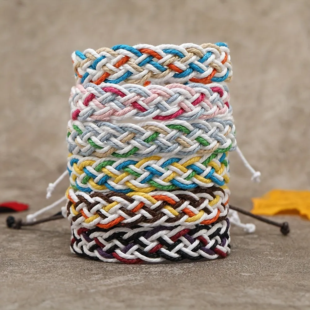 Colorful Minimalist Rope Woven Bracelet