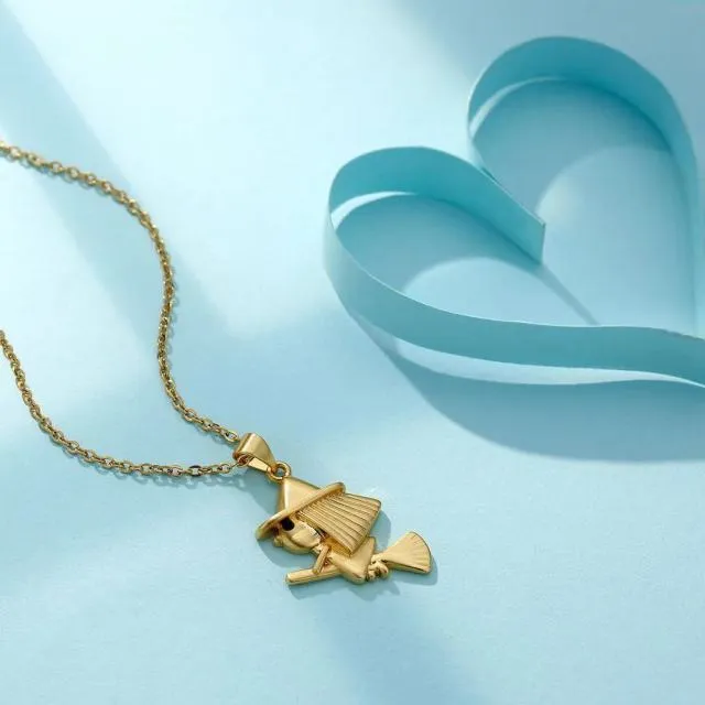 Creative Fashion Trend Little Witch Cute Necklace Jewelry Banquet Gift