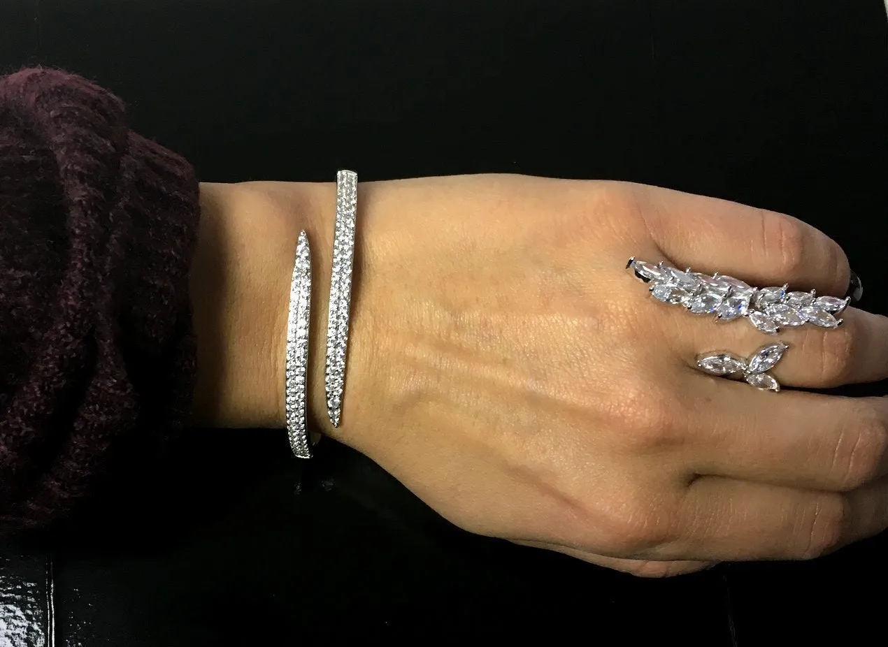 Crystal Collection Tear Drop Ring