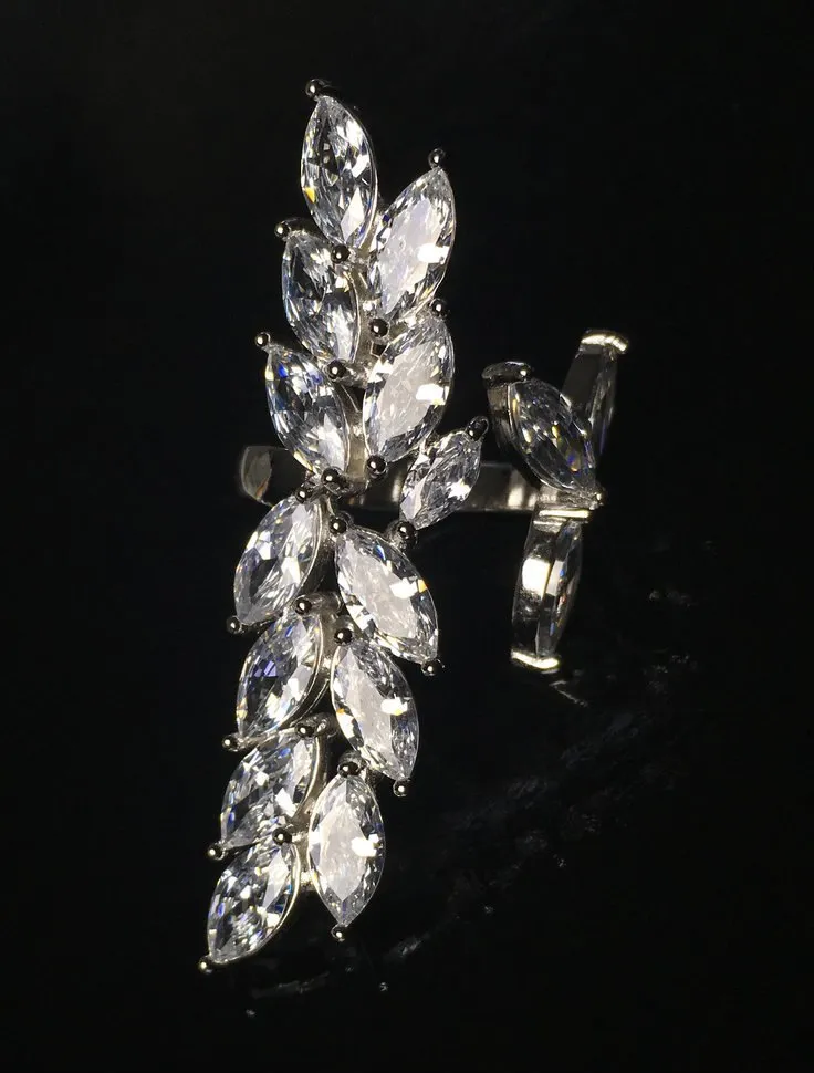 Crystal Collection Tear Drop Ring