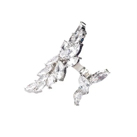 Crystal Collection Tear Drop Ring