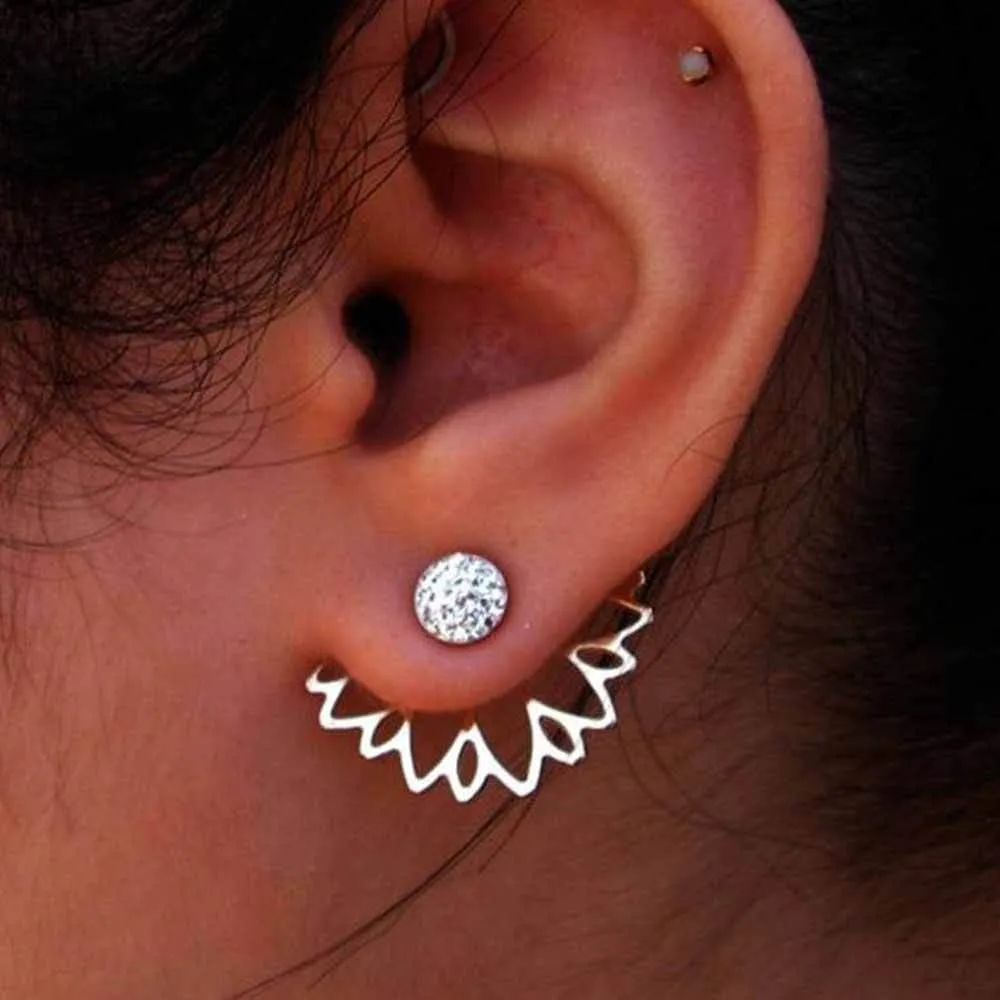 Crystal Flower  Earrings