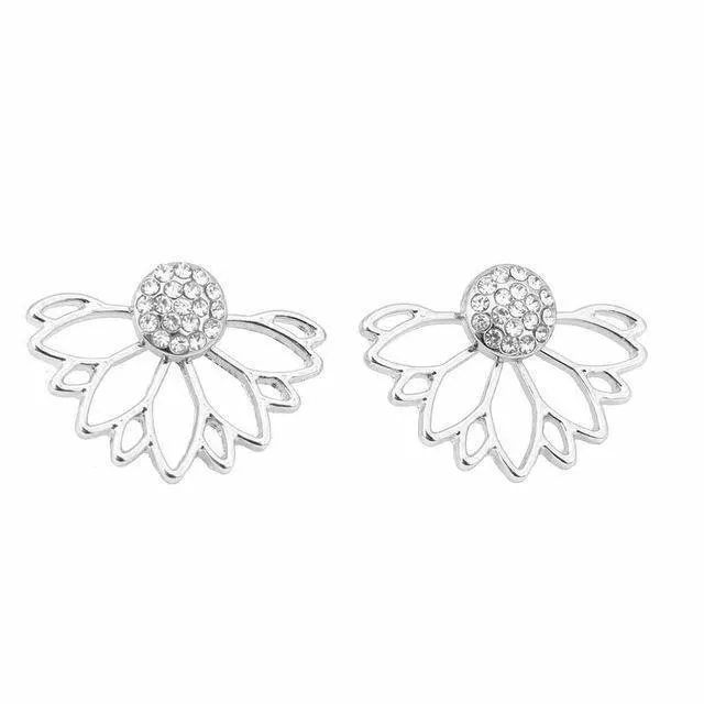 Crystal Flower  Earrings