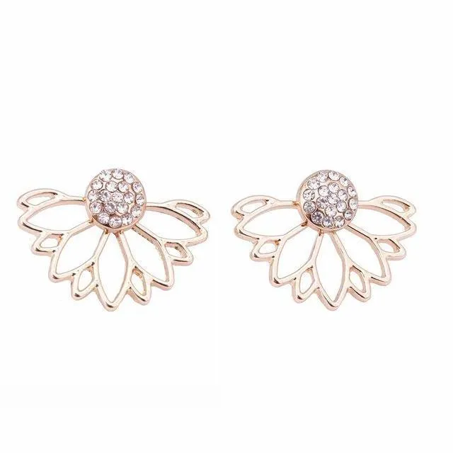 Crystal Flower  Earrings