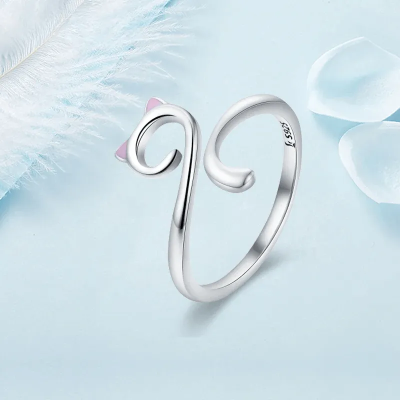 Cute Cat Adjustable Rings