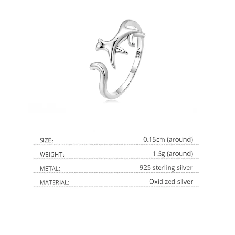 Cute Cat Adjustable Rings