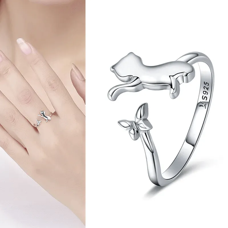 Cute Cat Adjustable Rings