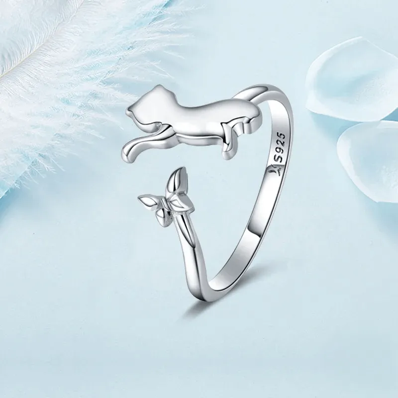 Cute Cat Adjustable Rings