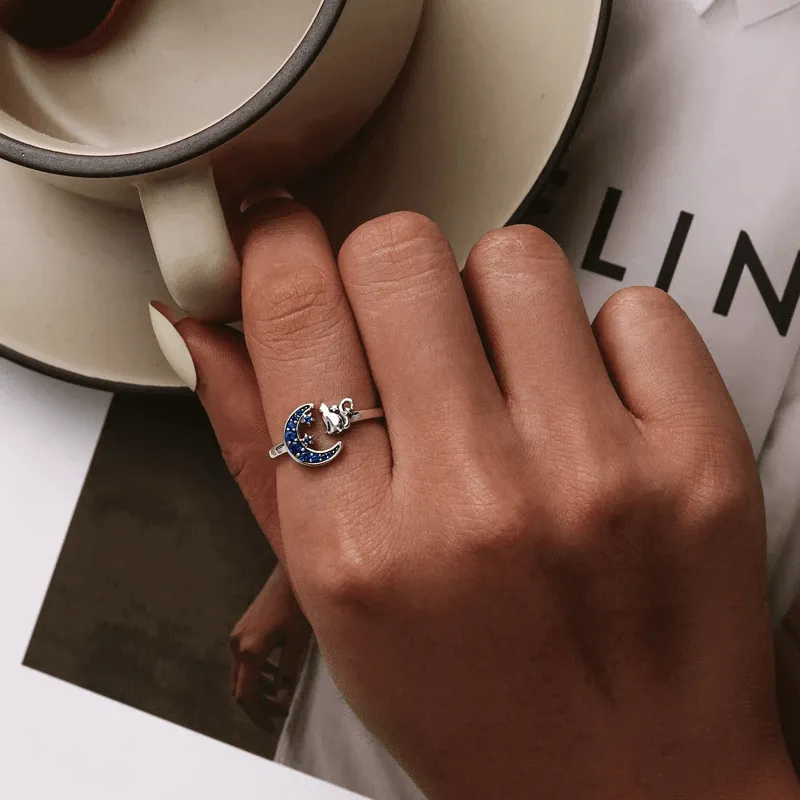 Cute Cat Adjustable Rings