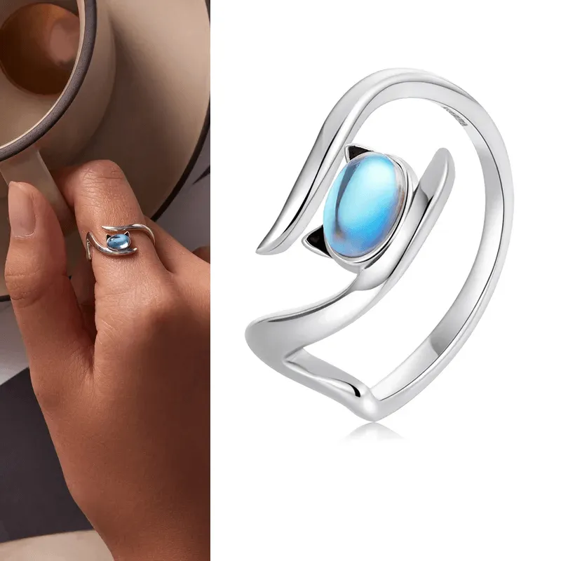 Cute Cat Adjustable Rings
