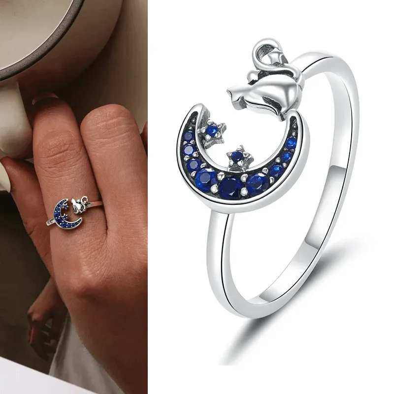Cute Cat Adjustable Rings
