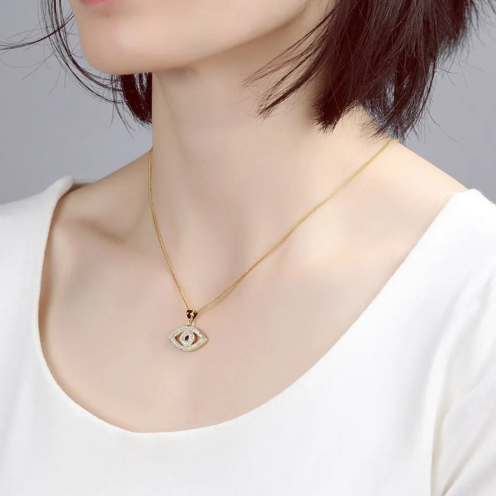 Dainty Evil Eye Necklace