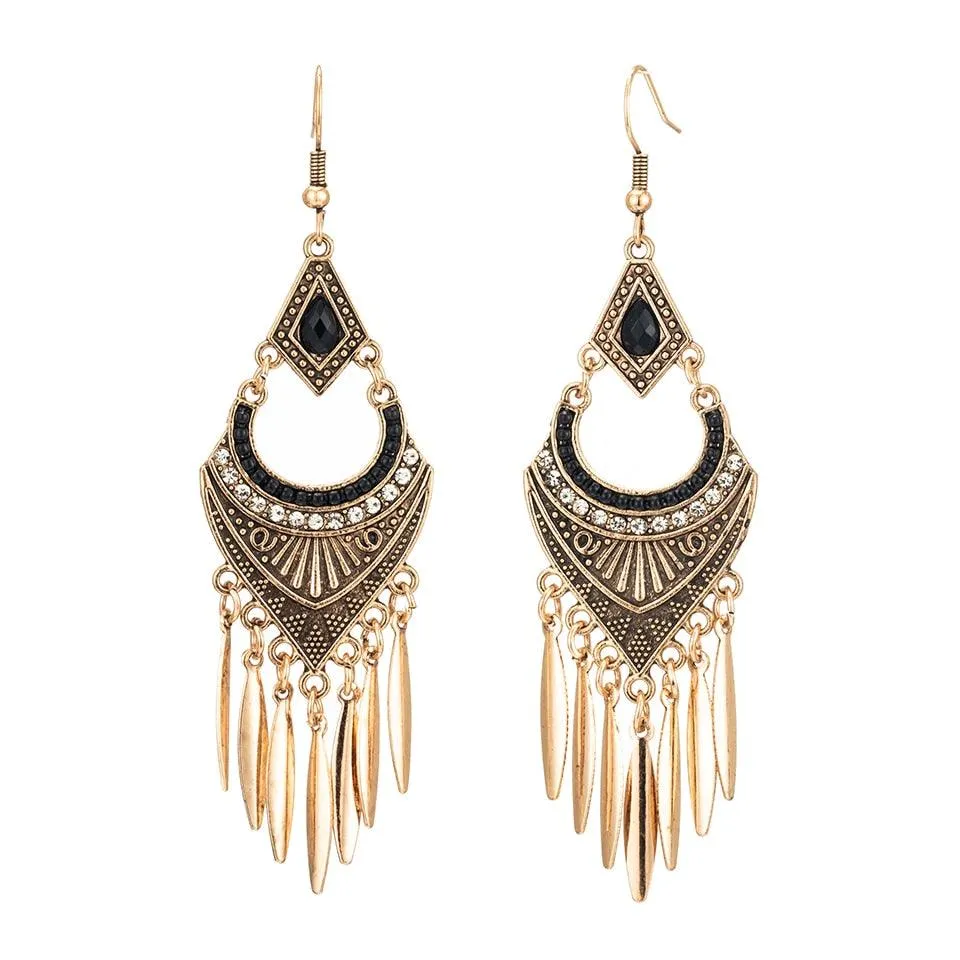 Dangle Drop Long Earrings With Tassels