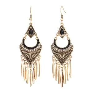 Dangle Drop Long Earrings With Tassels