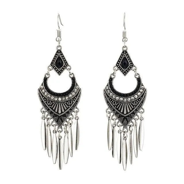 Dangle Drop Long Earrings With Tassels