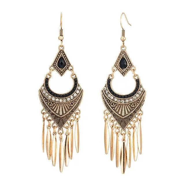 Dangle Drop Long Earrings With Tassels