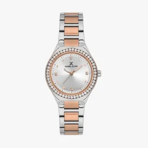 Daniel Klein Womens Watch Silver Bracelet