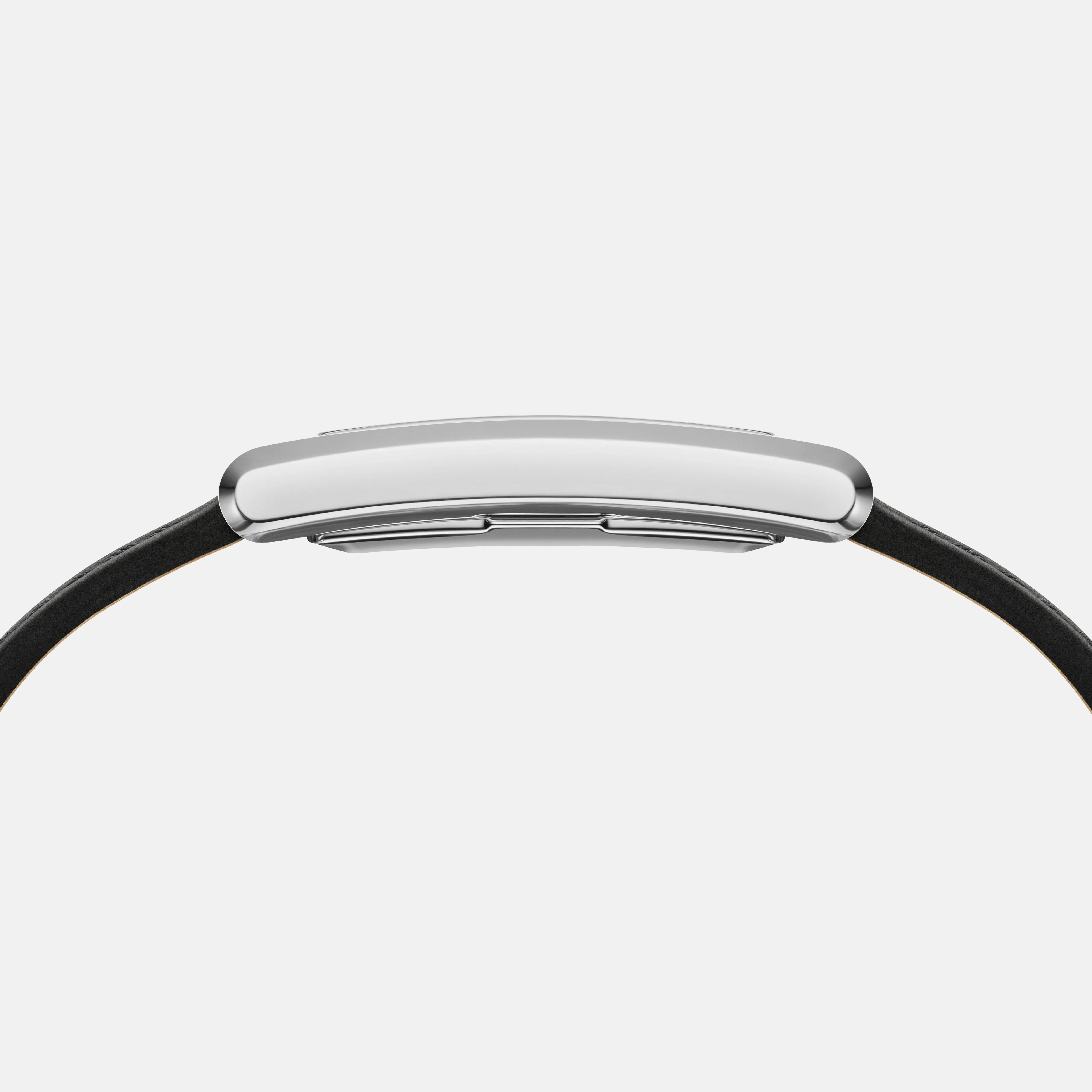 Daniel Wellington Bound 35x24 Black Croc Leather Silver White Watch