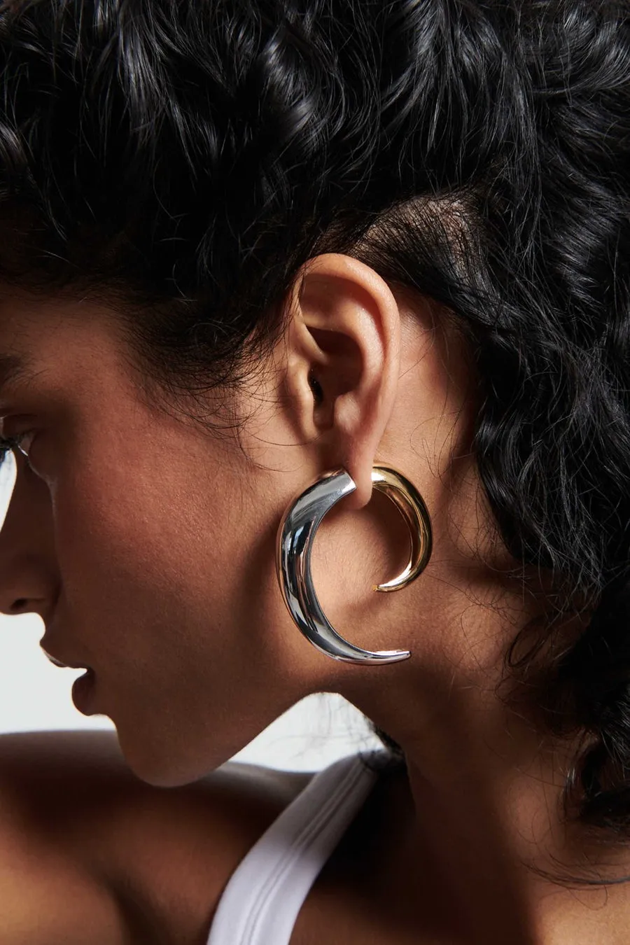 Demarson Kiki Convertible Earrings  in Two-Tone