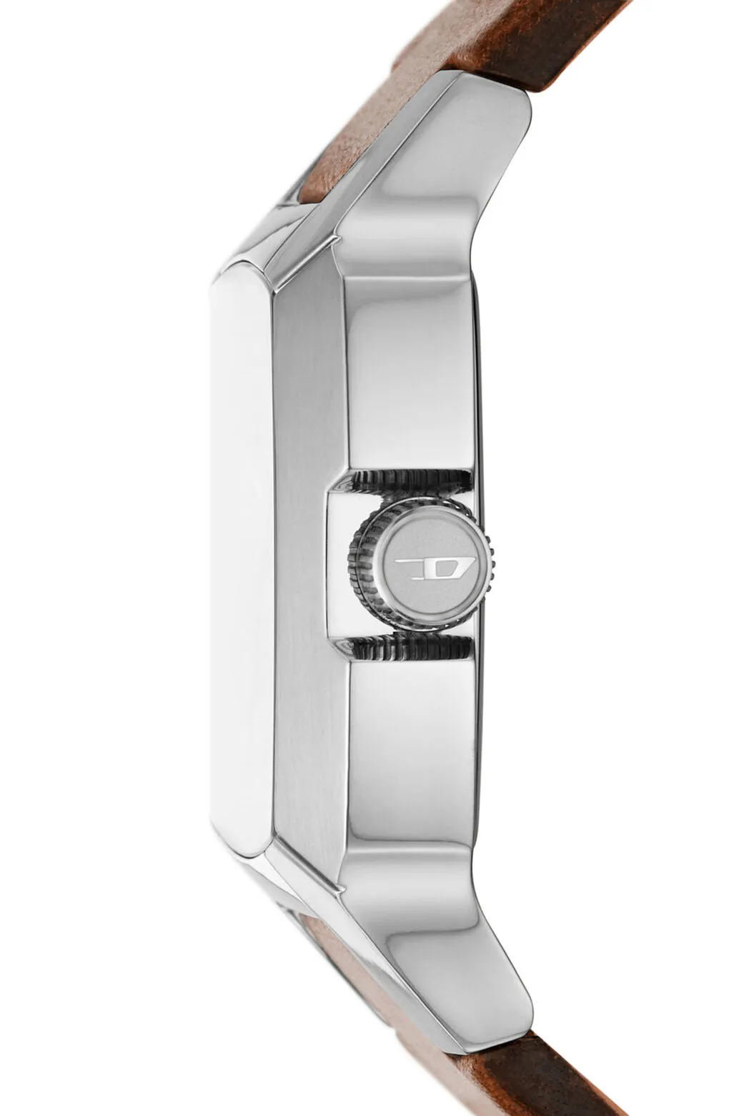 Diesel Cliffhanger Gents Blue Dial Brown Leather Watch