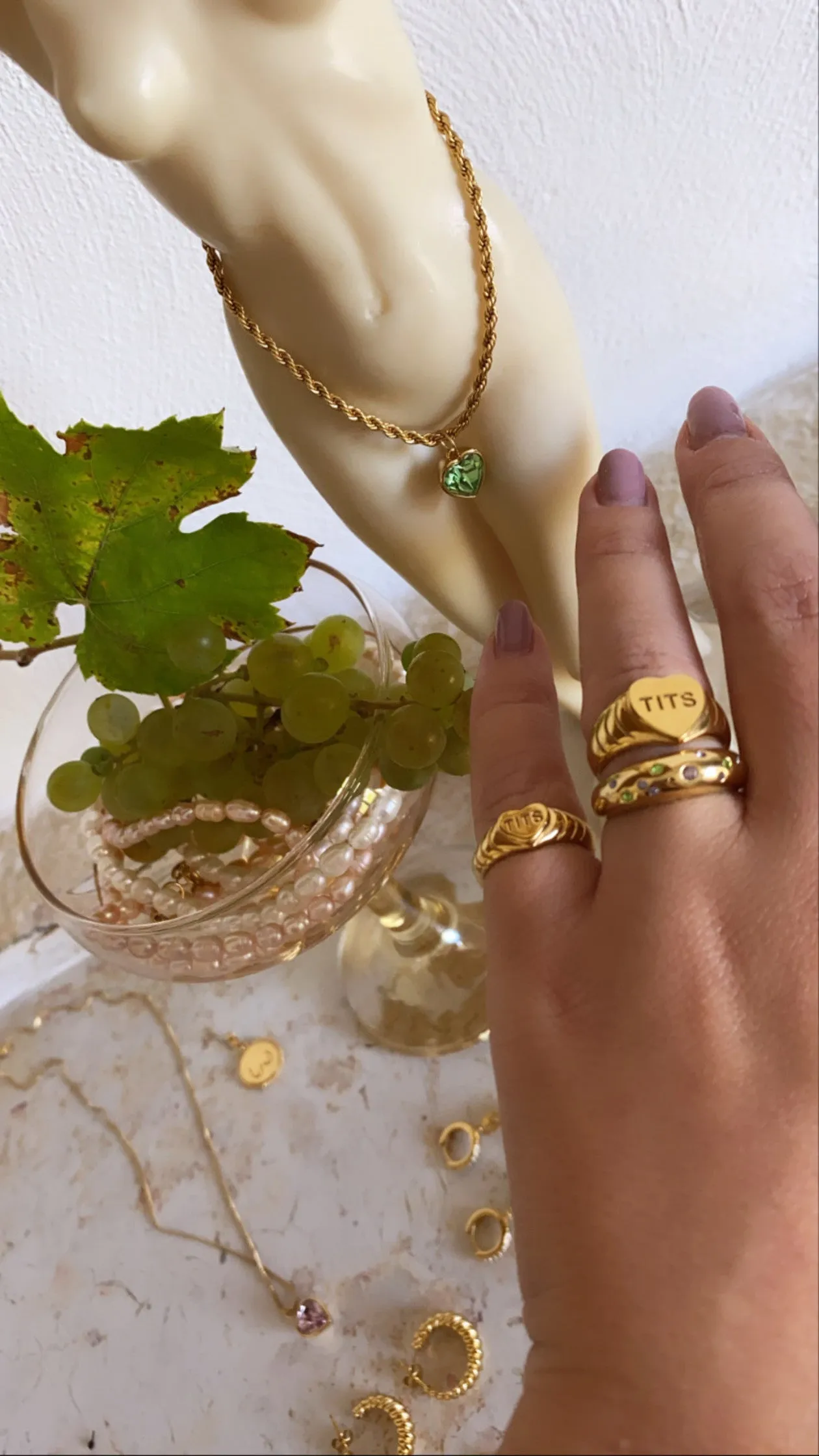 disco ring gold