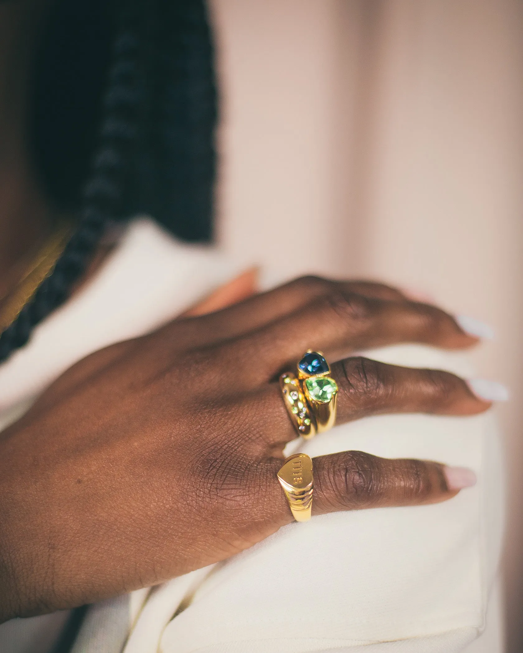 disco ring gold