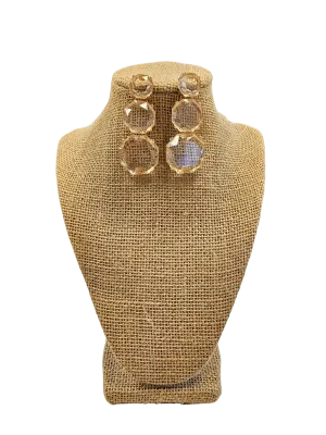 Diva Long Dangle Geometric Earrings