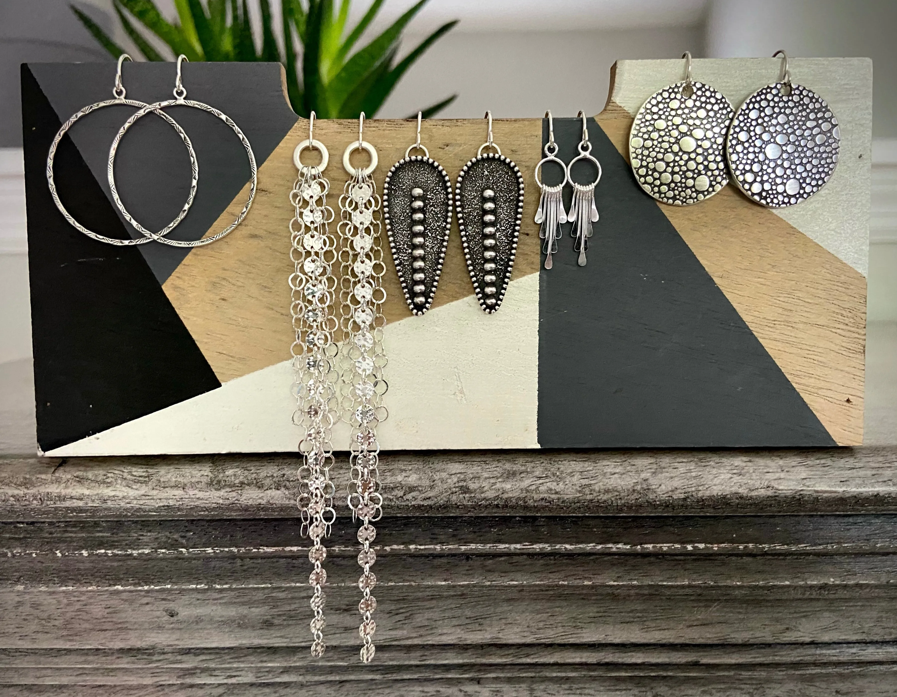 Dotted Disc Earrings