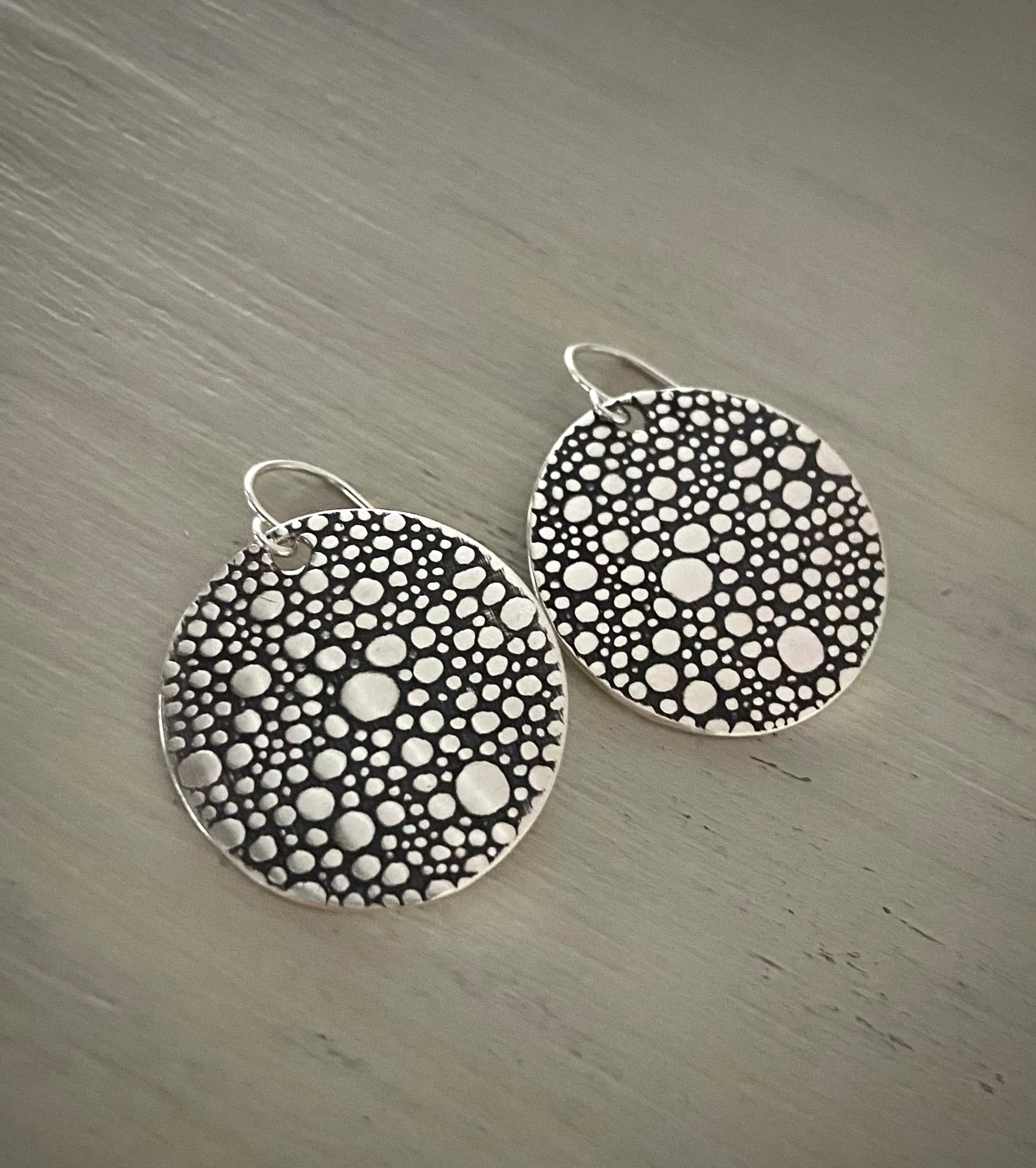 Dotted Disc Earrings