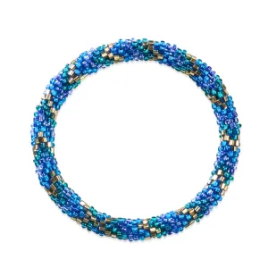 Dreaming Of A Blue Christmas | Himalayan Glass Bead Bracelet