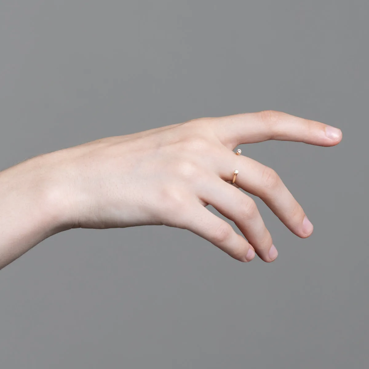 DROSERA Diamond Cuff Ring