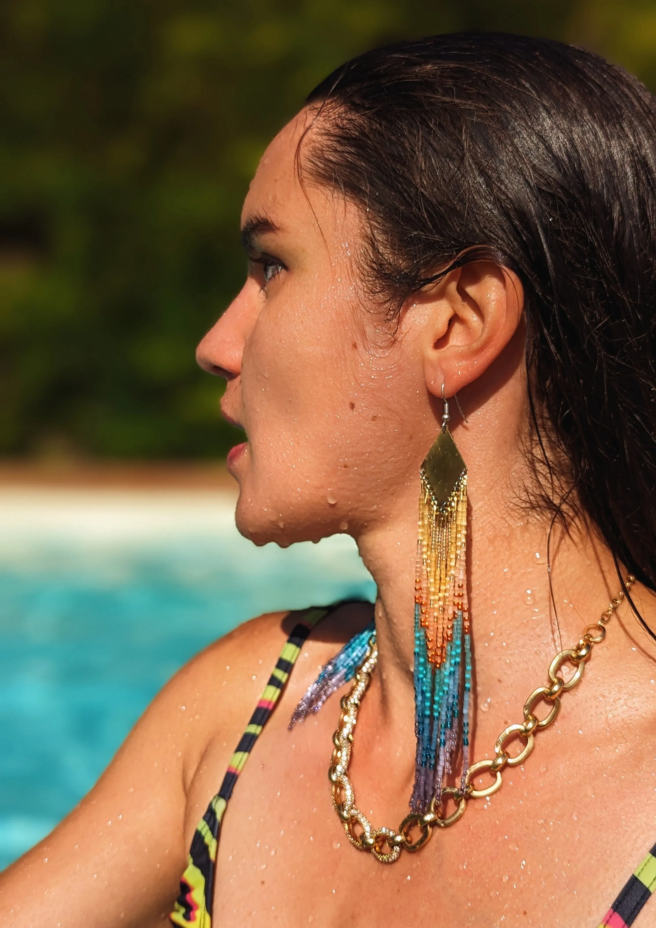 East LA Seed Bead Earrings