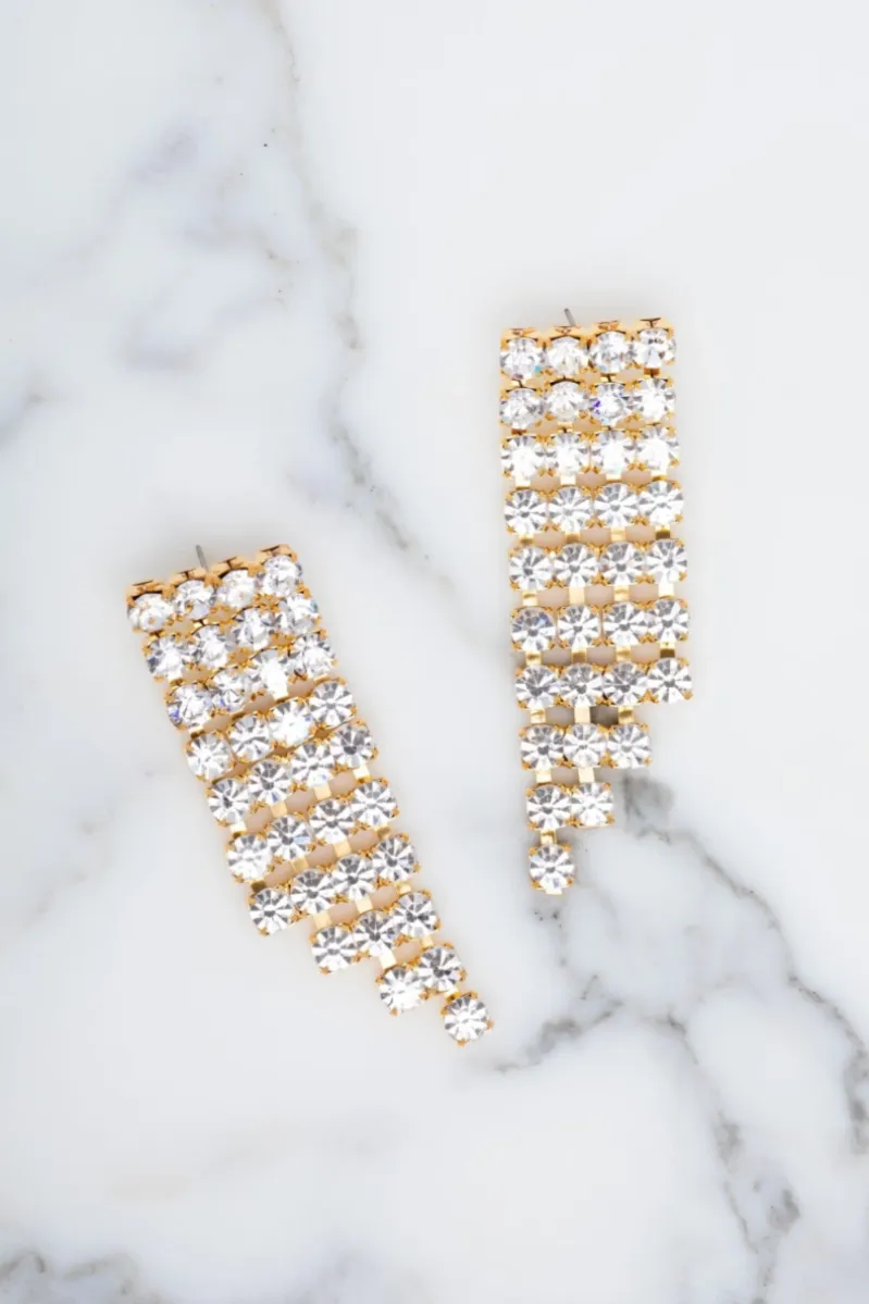 Elizabeth Cole - Julita Earrings in Crystal