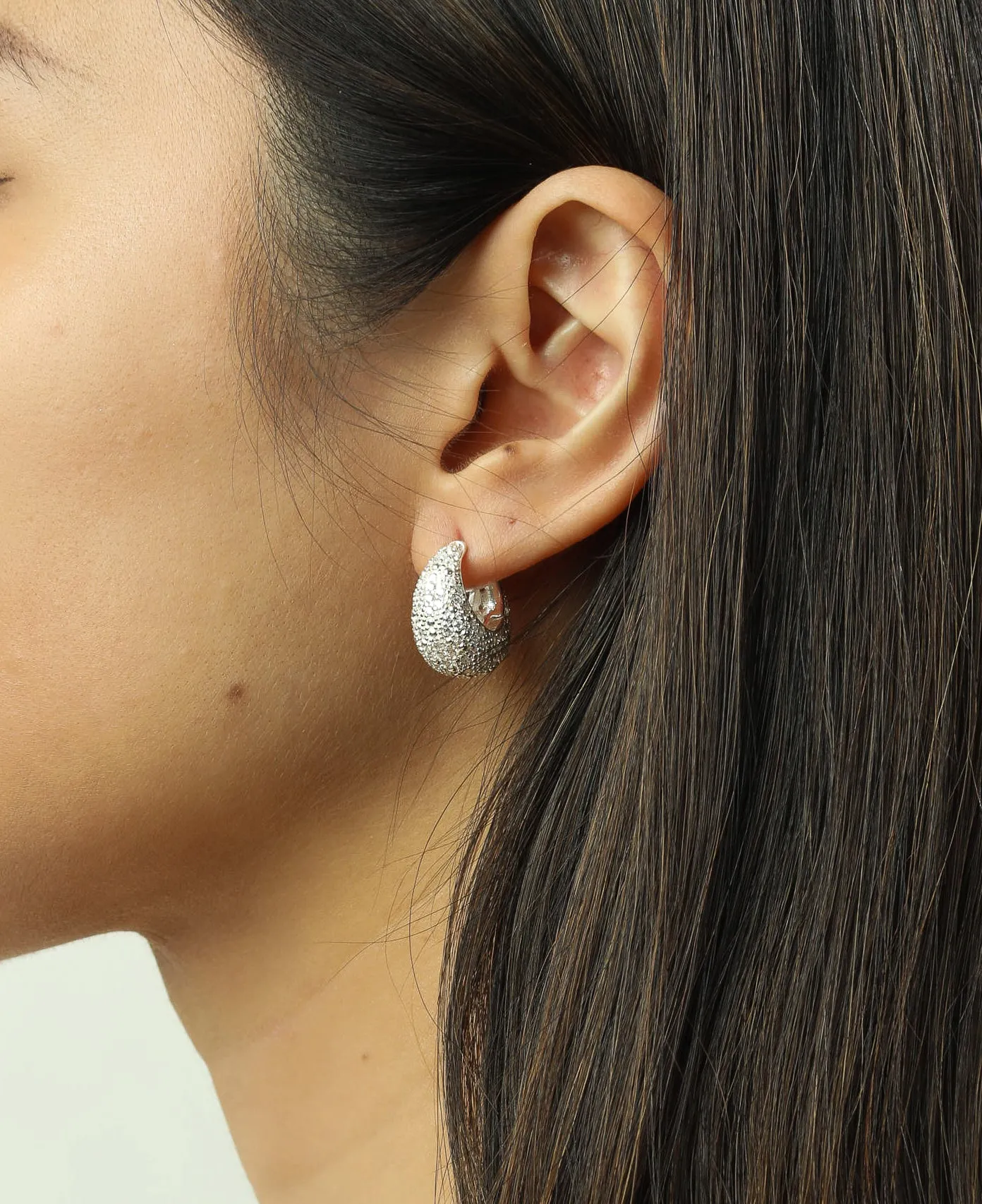 Ellie Silver Statement Hoop Earrings