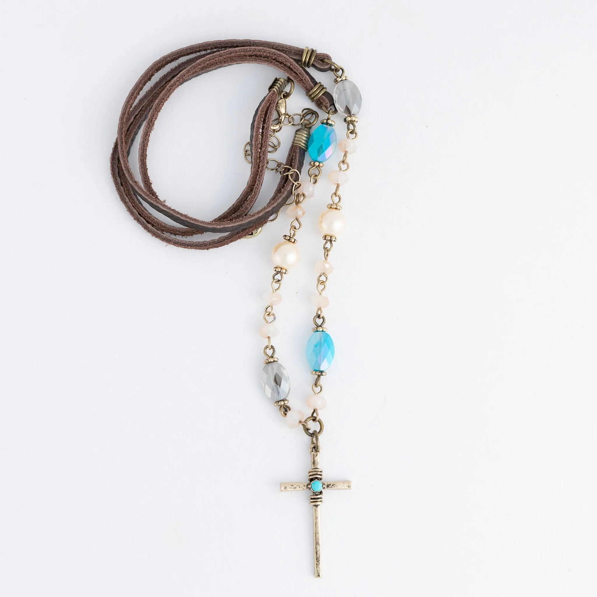 Elodie Cross Pendant Necklace