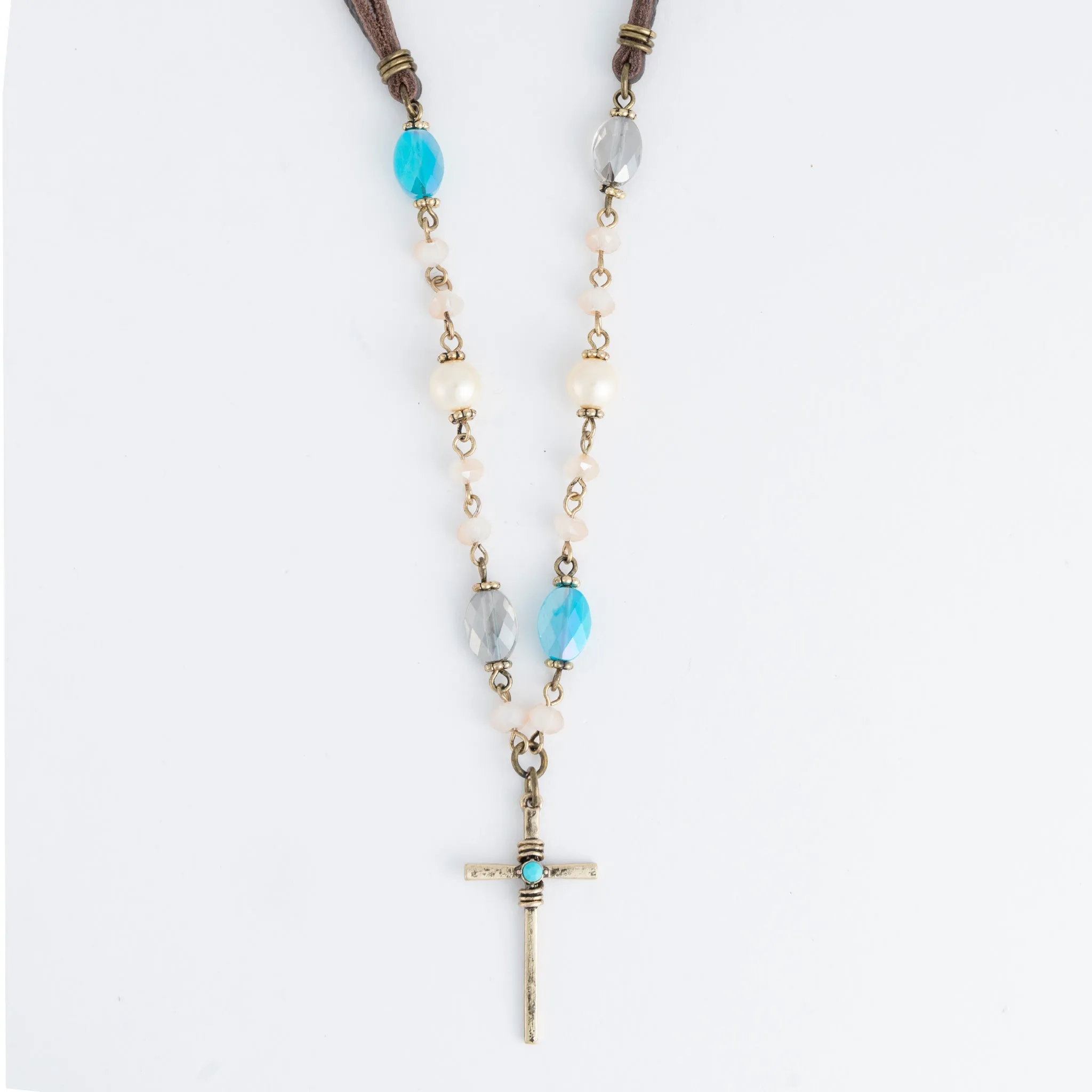 Elodie Cross Pendant Necklace