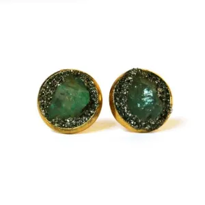 Emerald Stud Earrings