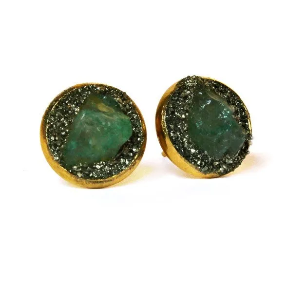 Emerald Stud Earrings