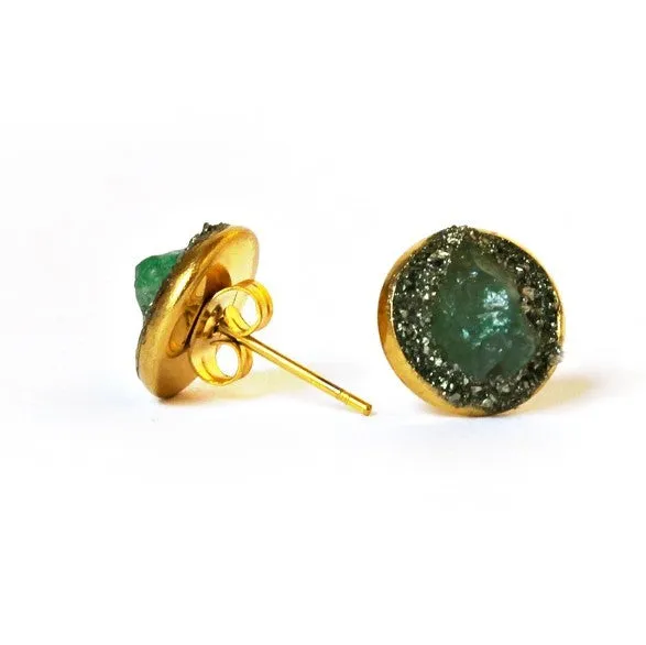 Emerald Stud Earrings