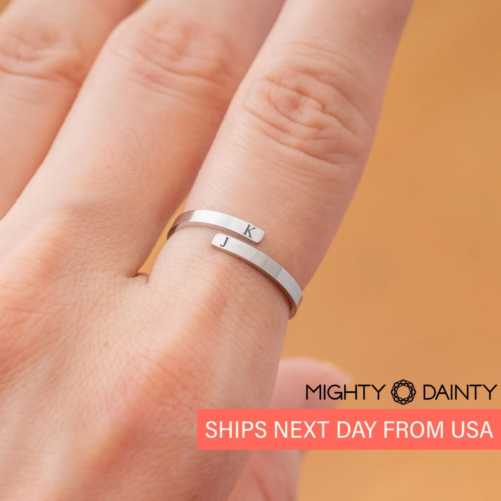 Engraved Adjustable Ring
